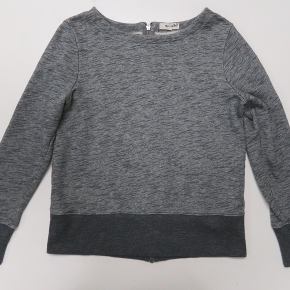 Madewell Back Zip Sweater Womens Medium Marled - Picture 1 of 5